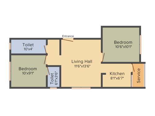 Yogalakshmi Sri Ambikai (2BHK+2T (796 sq ft) 796 sq ft)