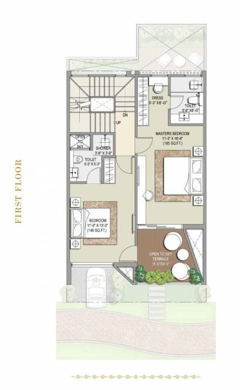  resort residence villa Floor Plan First Floor Plan