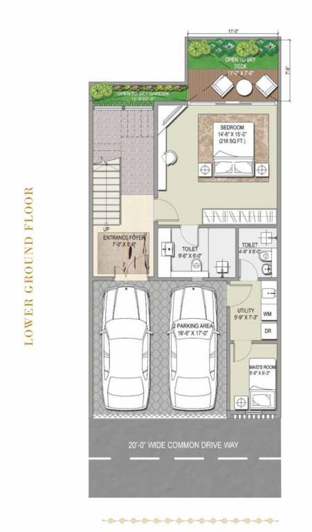  resort residence villa Floor Plan Lower Ground Floor Plan