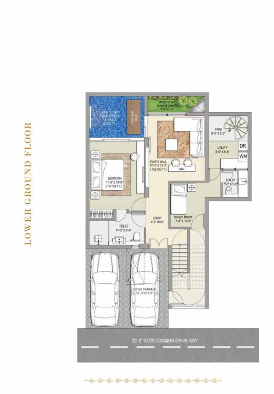  resort residence villa Floor Plan Lower Ground Floor Plan