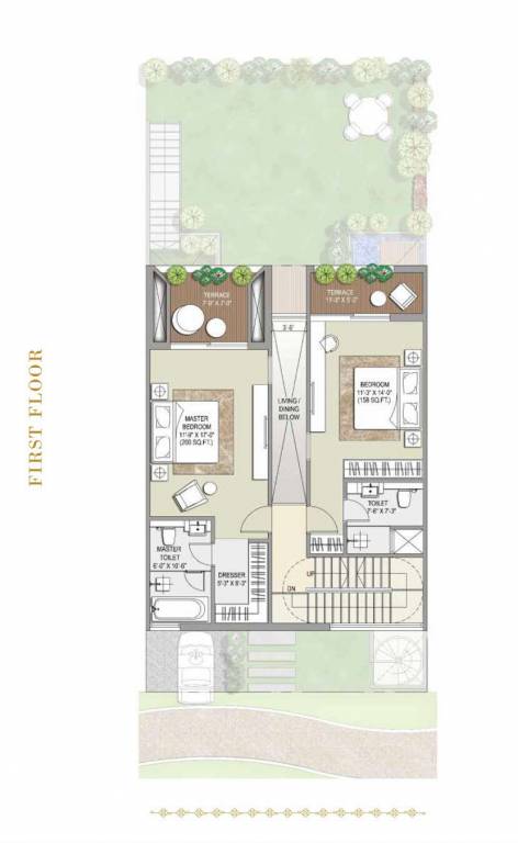  resort residence villa Floor Plan First Floor Plan