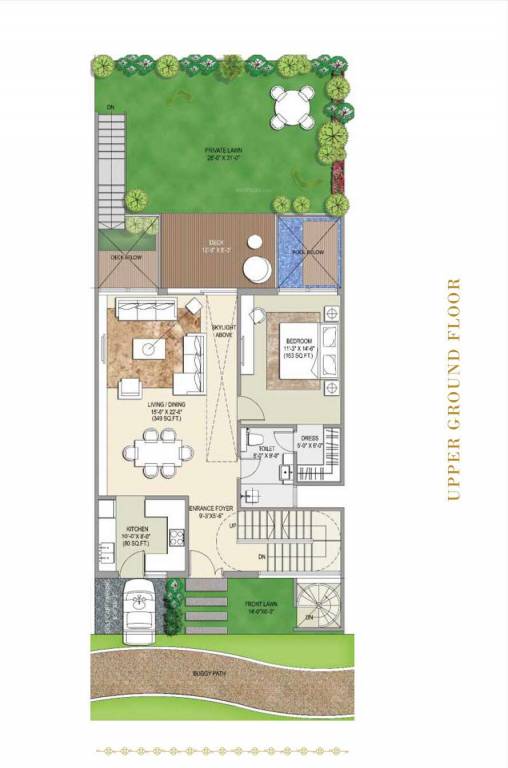  resort residence villa Floor Plan Upper Ground Floor Plan