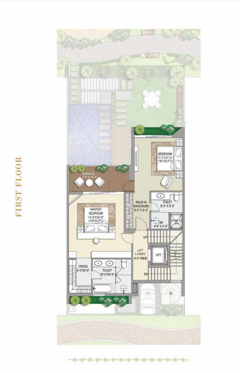  resort residence villa Floor Plan First Floor Plan