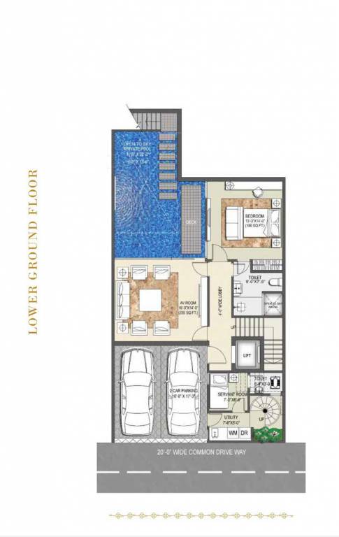  resort residence villa Floor Plan Lower Ground Floor Plan