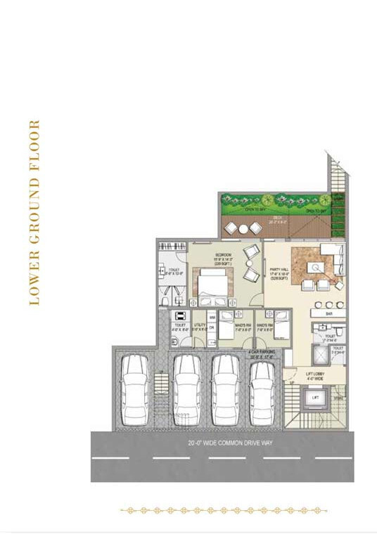  resort residence villa Floor Plan Lower Ground Floor Plan