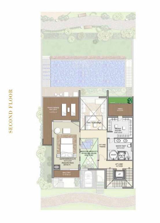  resort residence villa Floor Plan Second Floor Plan