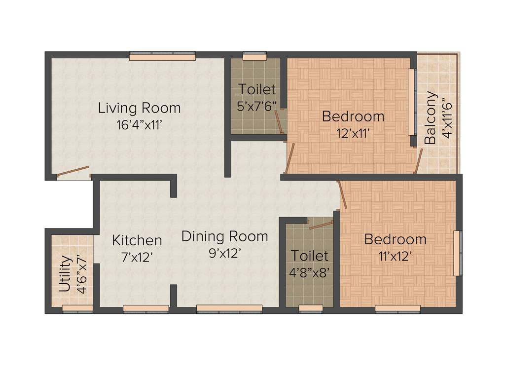 Virani JRK Gardens (2BHK+2T (1,141 sq ft) 1141 sq ft)