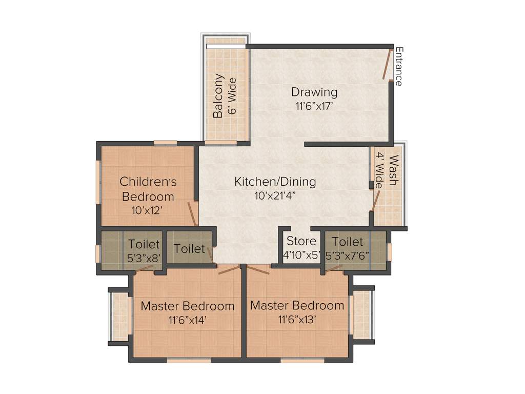 Shree Kunj Elegance (3BHK+3T (2,097 sq ft) 2097 sq ft)