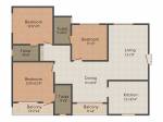 Scion Scion Windflower (3BHK+3T (1,575 sq ft) + Pooja Room 1575 sq ft)