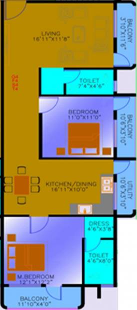 GM Sai Kuteer (2BHK+2T (1,200 sq ft) 1200 sq ft)