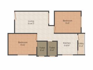 Ourhomes The Moon (2BHK+2T (690 sq ft) 690 sq ft) Ourhomes The Moon (2BHK+2T (690 sq ft) 690 sq ft)
