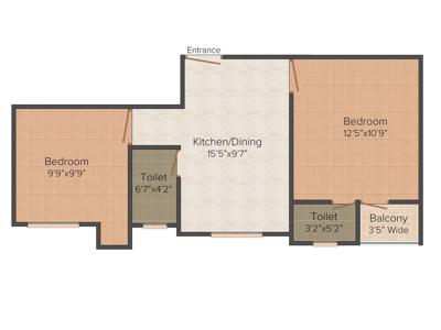 Basuki Ekanto Apon (2BHK+2T (780 sq ft) 780 sq ft)