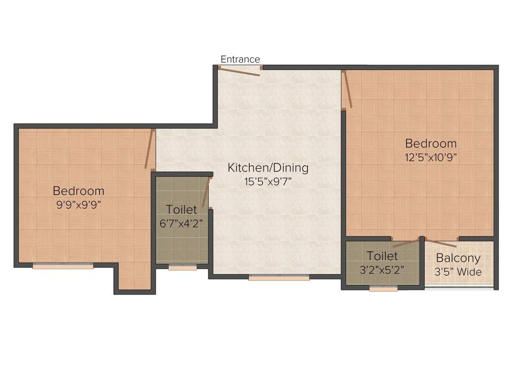 Basuki Ekanto Apon (2BHK+2T (780 sq ft) 780 sq ft)