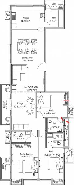 Chaitanya Anna Nagar West (3BHK+3T (2,185 sq ft) 2185 sq ft) Chaitanya Anna Nagar West (3BHK+3T (2,185 sq ft) 2185 sq ft)