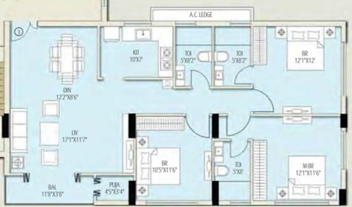 Amit Realty and Shree RSH Group The Ecos (3BHK+3T (1,636 sq ft) Pooja Room 1636 sq ft) Amit Realty and Shree RSH Group The Ecos (3BHK+3T (1,636 sq ft) Pooja Room 1636 sq ft)