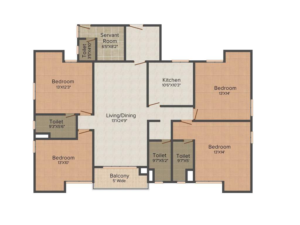 GHG Laxmi Aquascape (4BHK+4T (2,519 sq ft) 2519 sq ft)