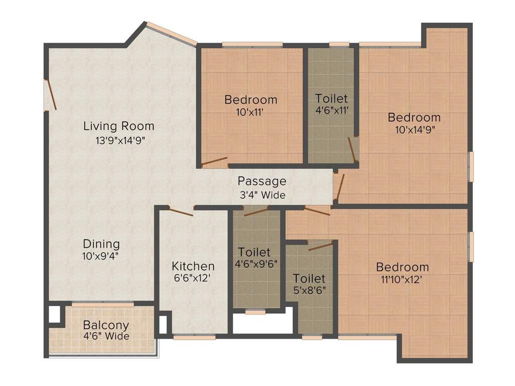 GHG Laxmi Aquascape (3BHK+3T (1,882 sq ft) 1882 sq ft)