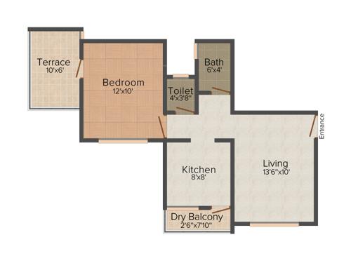Chandrarang Harmony (1BHK+1T (619 sq ft) 619 sq ft)