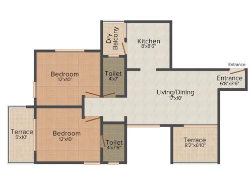 Chandrarang Harmony (2BHK+2T (928 sq ft) 928 sq ft)