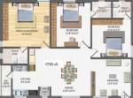 Reliance Krishna Grandeur (3BHK+3T (1,735 sq ft)   Pooja Room 1735 sq ft) Reliance Krishna Grandeur (3BHK+3T (1,735 sq ft)   Pooja Room 1735 sq ft)