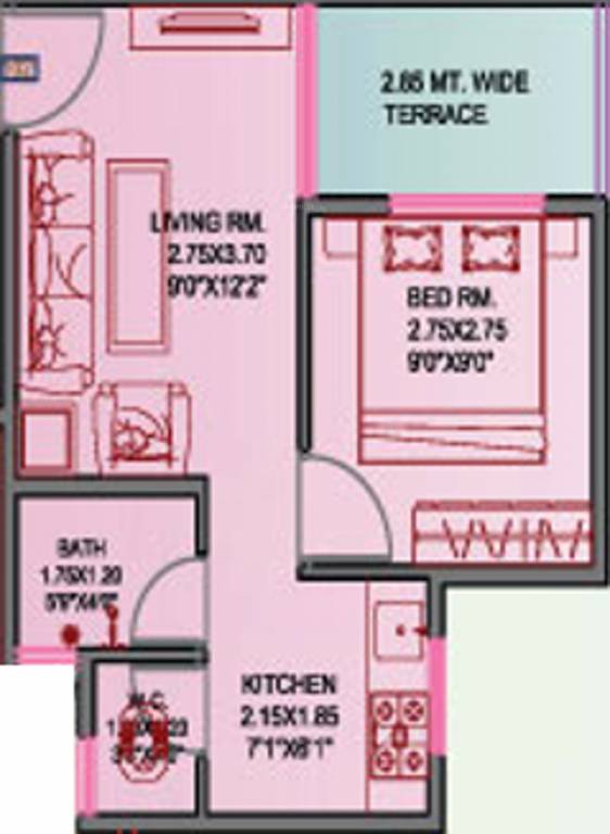 Raj Varadvinayak (1BHK+1T (425 sq ft) 425 sq ft)