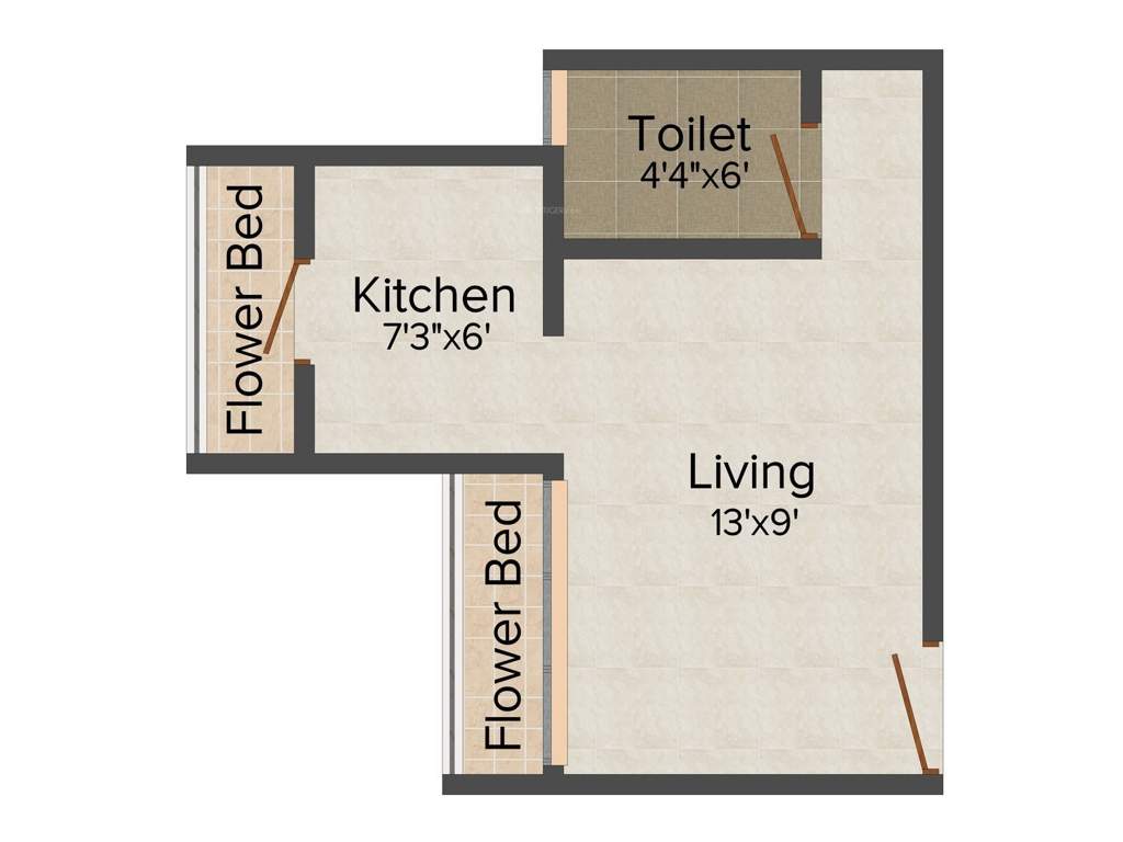 Raj Varadvinayak (1RK+1T (380 sq ft) 380 sq ft)