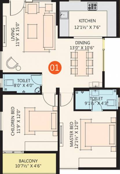 JK Poojithas Waterfront (2BHK+2T (1,180 sq ft) 1180 sq ft) JK Poojithas Waterfront (2BHK+2T (1,180 sq ft) 1180 sq ft)