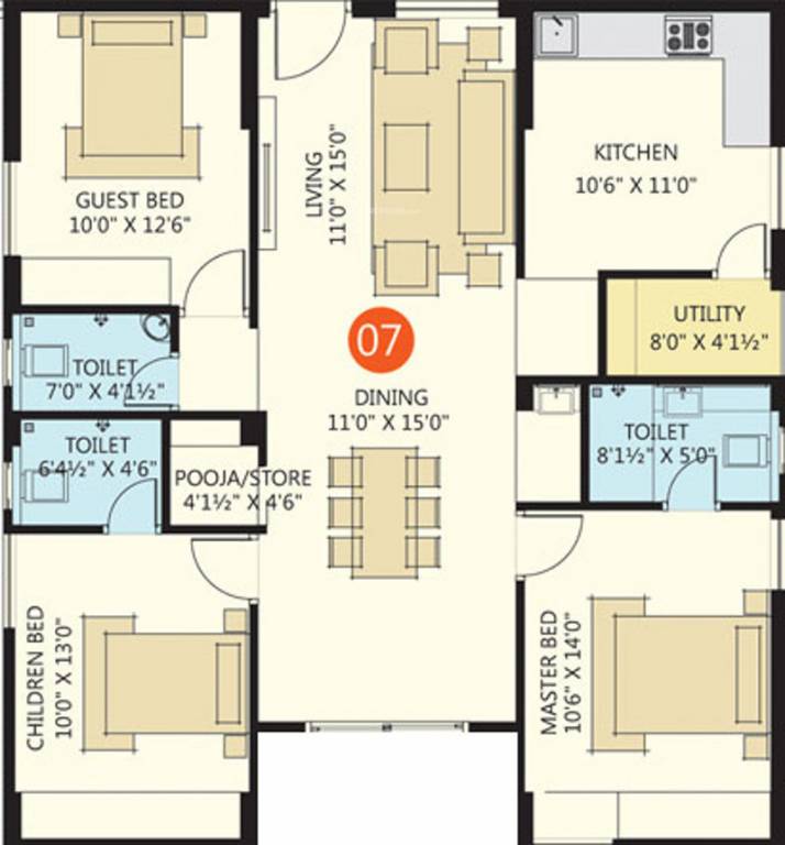 Floor Plan poojithas waterfront Floor Plan Floor Plan