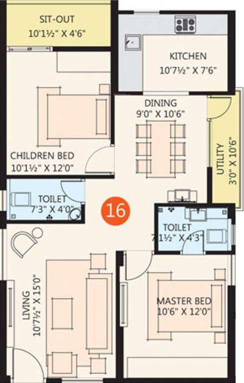  poojithas waterfront Floor Plan Floor Plan