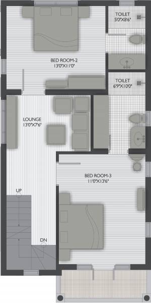 BN Astha Greens (3BHK+3T (2,250 sq ft) 2250 sq ft)