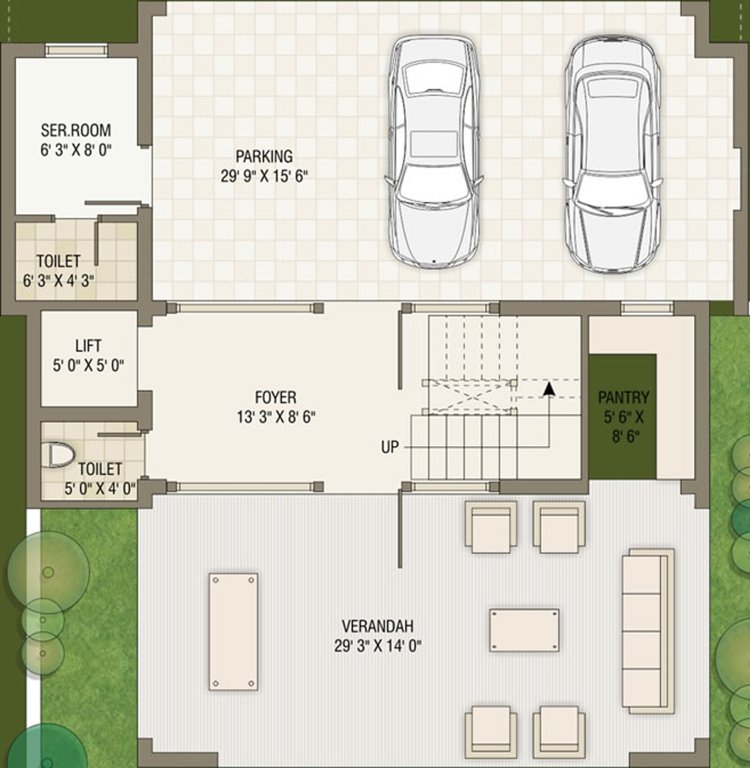 Vrundavan Shree Vrundavan Villa 6 (4BHK+6T (5,850 sq ft) + Servant Room 5850 sq ft)