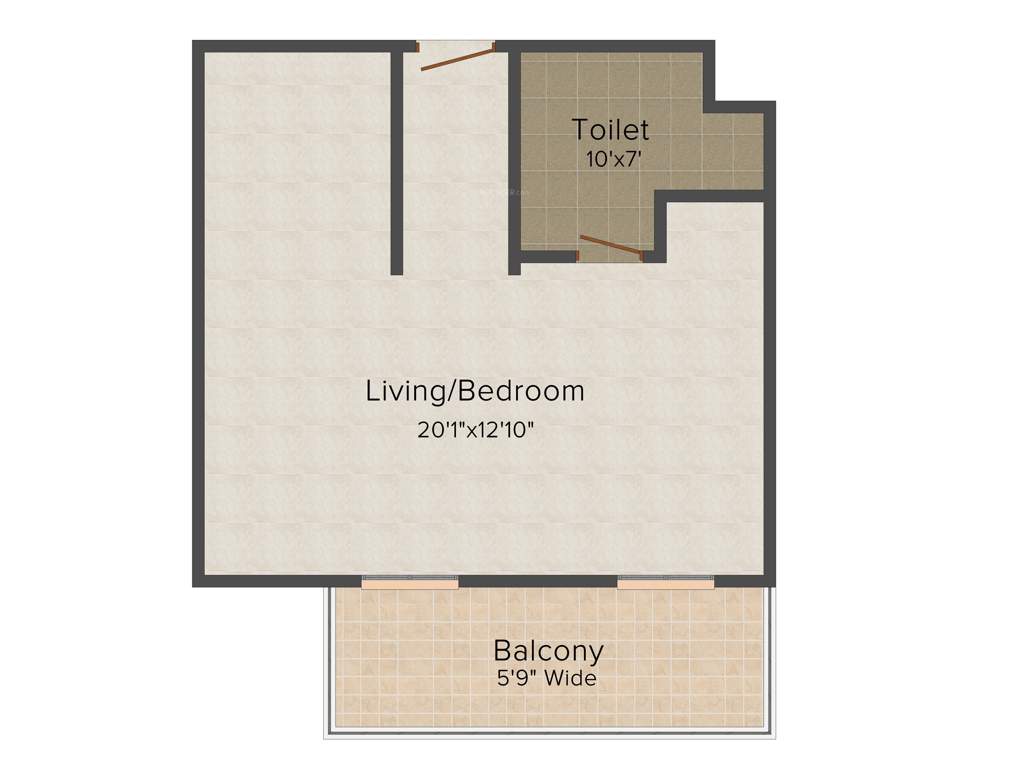 Silverglades Merchant Plaza (1BHK+1T (1,050 sq ft) 1050 sq ft)