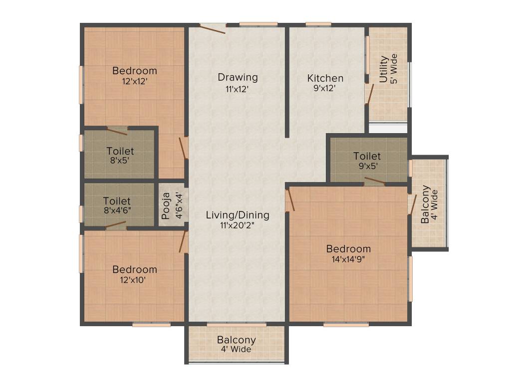 Aparna CyberZon (3BHK+3T (1,760 sq ft) 1760 sq ft) Aparna CyberZon (3BHK+3T (1,760 sq ft) 1760 sq ft)