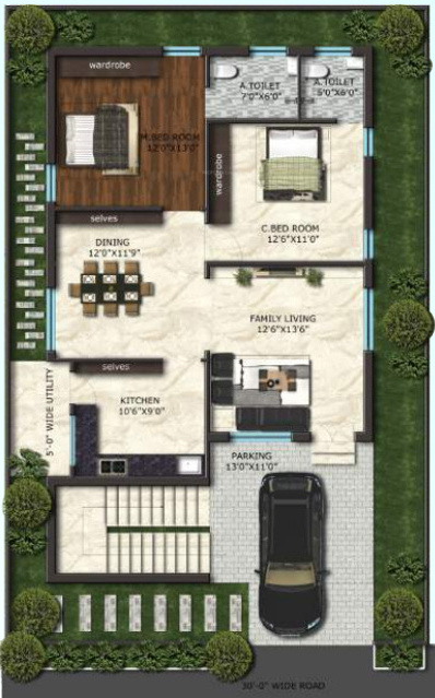 mjs lake front Floor Plan Ground Floor Plan