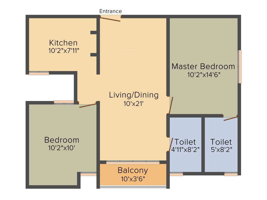 StepsStone HariSri (2BHK+2T (951 sq ft) 951 sq ft)