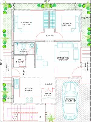 SR Vijay Nagar (2BHK+1T (768 sq ft) + Pooja Room 768 sq ft)