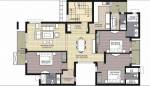 Unitech Executive Floors (3BHK+4T (1,800 sq ft)   Servant Room 1800 sq ft)