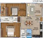 Giridhari Kamal Narayan (2BHK+2T (1,215 sq ft) 1215 sq ft)