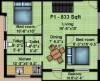 Geejay Homes Rajagopalan Street (2BHK+3T (833 sq ft) 833 sq ft)