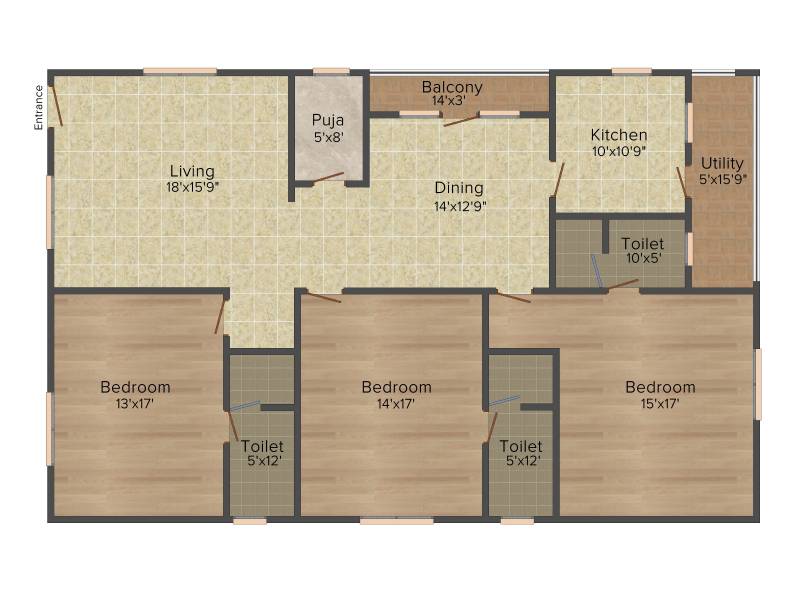Primark Elite Heights (3BHK+3T (2,297 sq ft) + Pooja Room 2297 sq ft)