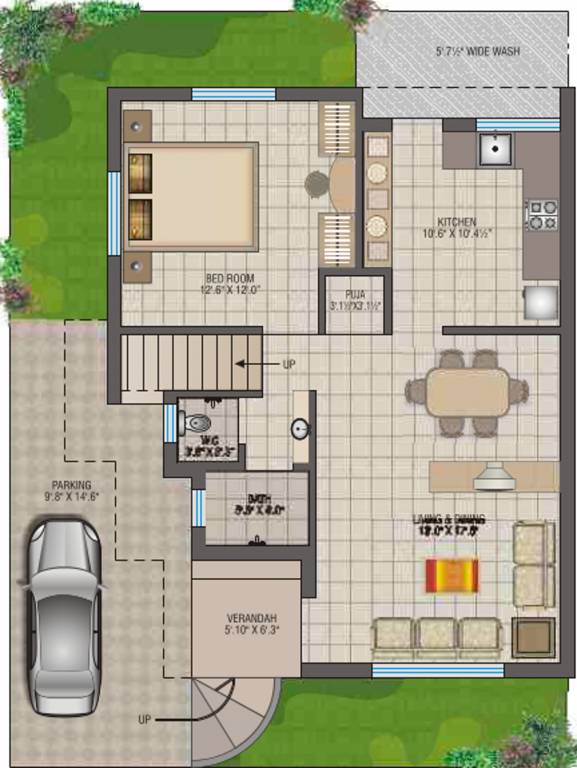 CJ Ganesh Shrusti (3BHK+3T (1,456 sq ft) + Pooja Room 1456 sq ft)