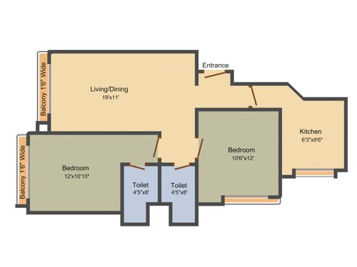 Axis Sunshine Heights (2BHK+2T (1,070 sq ft) 1070 sq ft) Axis Sunshine Heights (2BHK+2T (1,070 sq ft) 1070 sq ft)