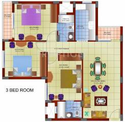 Gillco Heights (3BHK+2T (1,450 sq ft) 1450 sq ft)