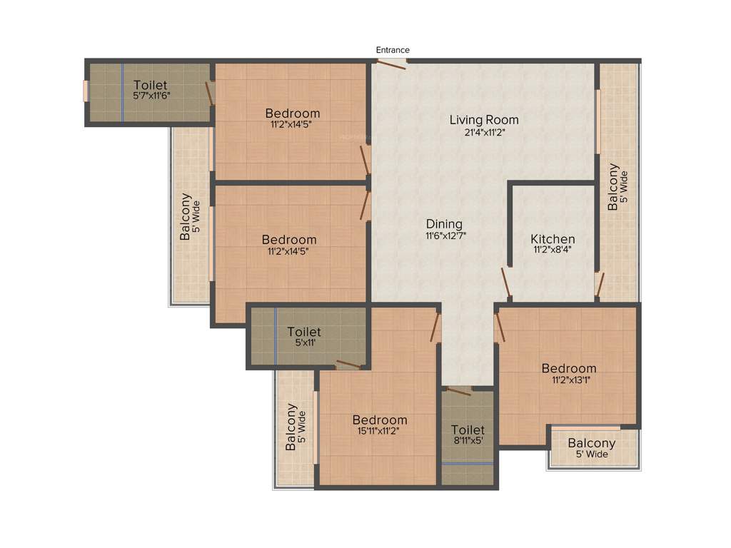 Nalanda Grand (4BHK+3T (2,200 sq ft) 2200 sq ft)