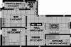 Srivarie Sri Padmavathi Floor Plan (2BHK+2T (640 sq ft) 640 sq ft)