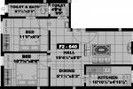 Floor Plan (2BHK+2T (640 sq ft) 640 sq ft) Srivarie Sri Padmavathi Floor Plan (2BHK+2T (640 sq ft) 640 sq ft)