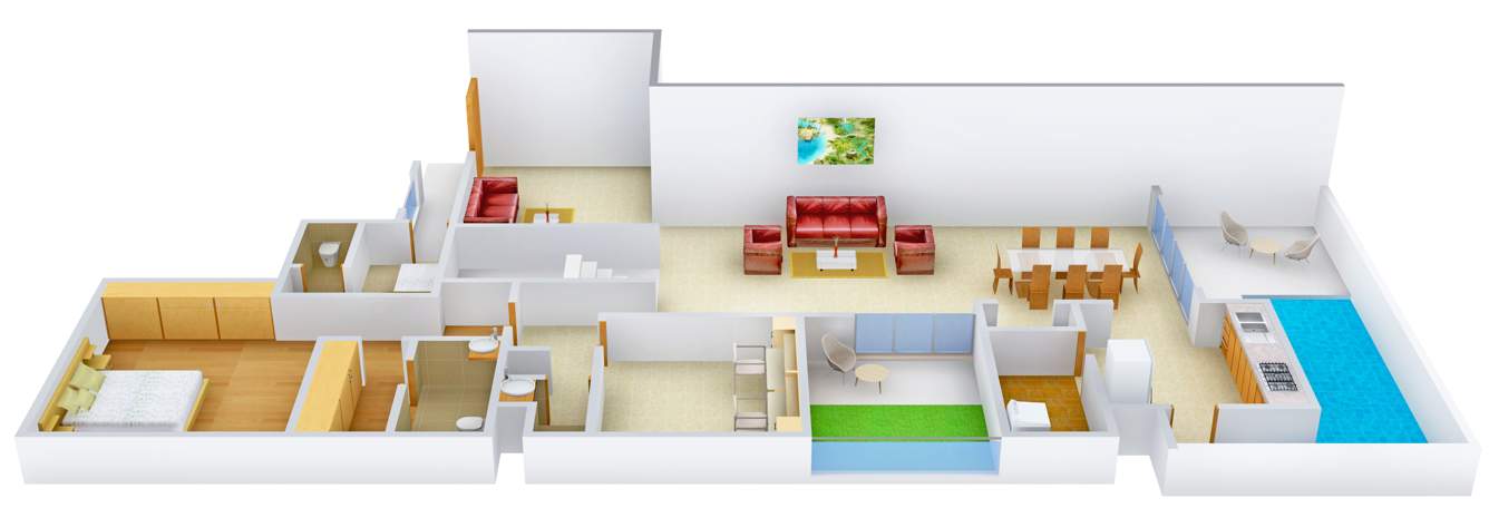 Bhoomi Oyster (3BHK+3T (4,775 sq ft) + Study Room 4775 sq ft)