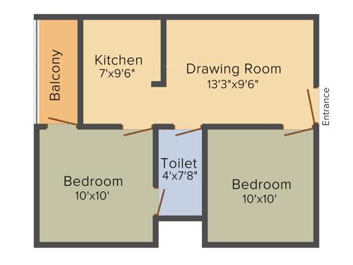Space Ambaram (2BHK+1T (540 sq ft) 540 sq ft)