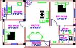 Vishnu Sri Rahavendra Flats (2BHK+2T (935 sq ft) 935 sq ft)
