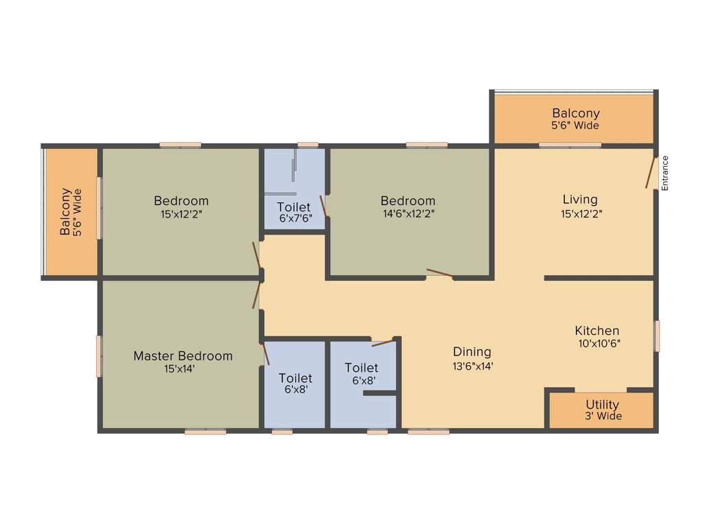 Jain Ravi Gayathri Heights (3BHK+3T (2,235 sq ft) 2235 sq ft)